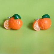 Orange Earring Studs